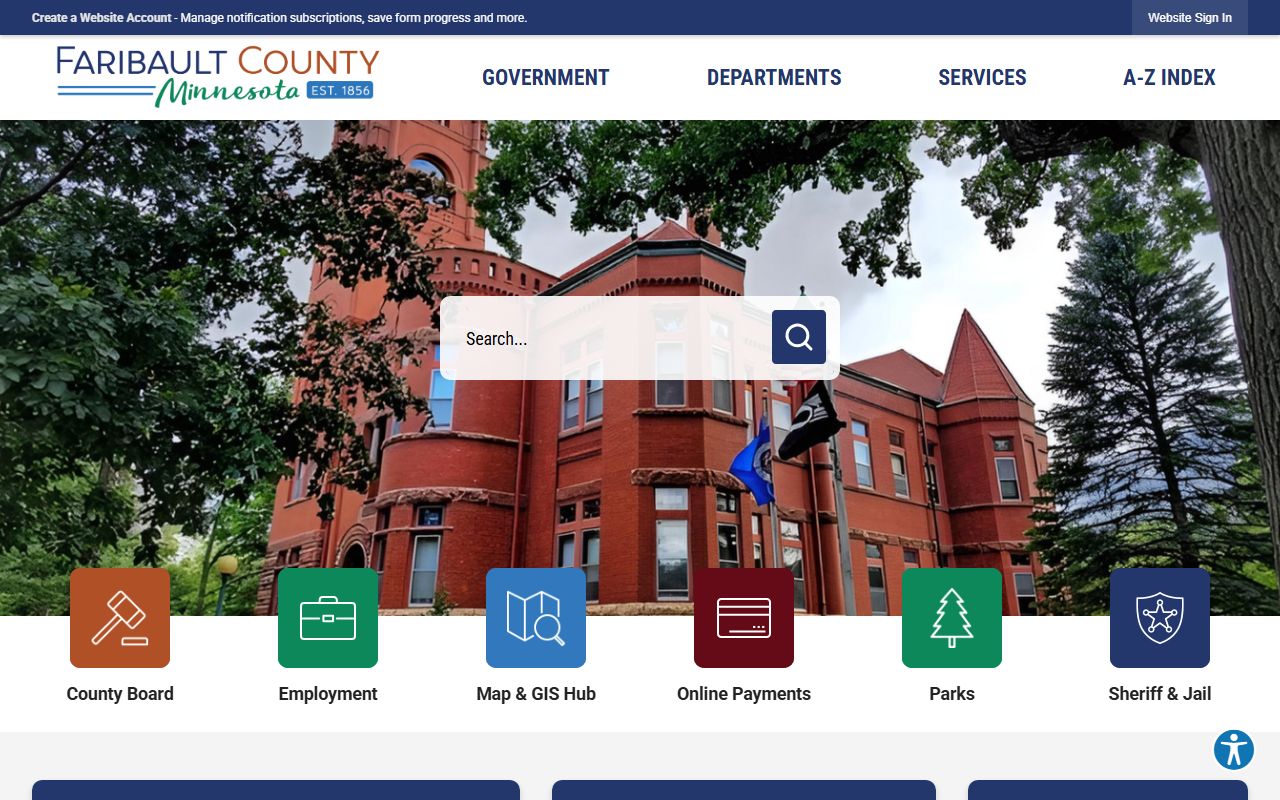 Faribault County court records official county site