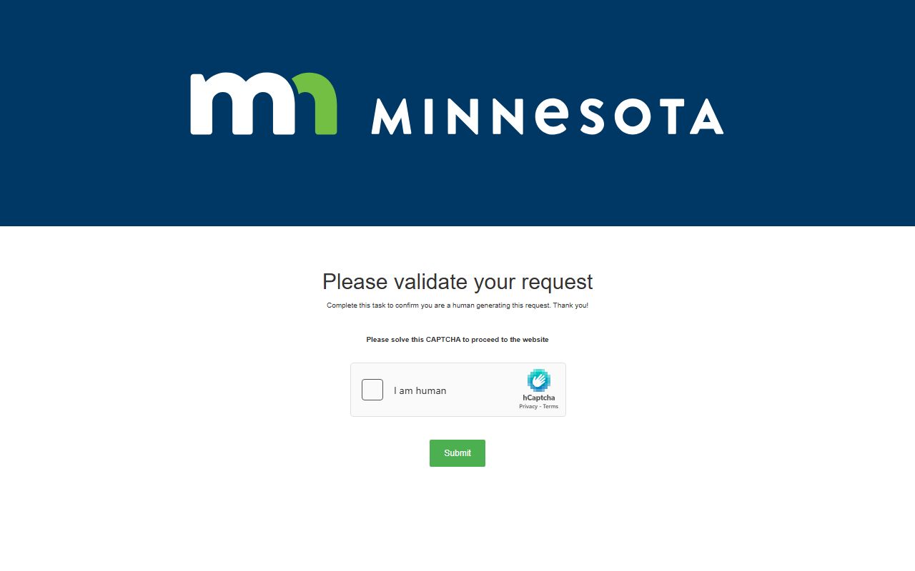 Minnesota DOC search page for individuals and fugitives